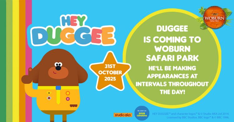 Celebrate Halloween with Hey Duggee at Woburn Safari Park! 