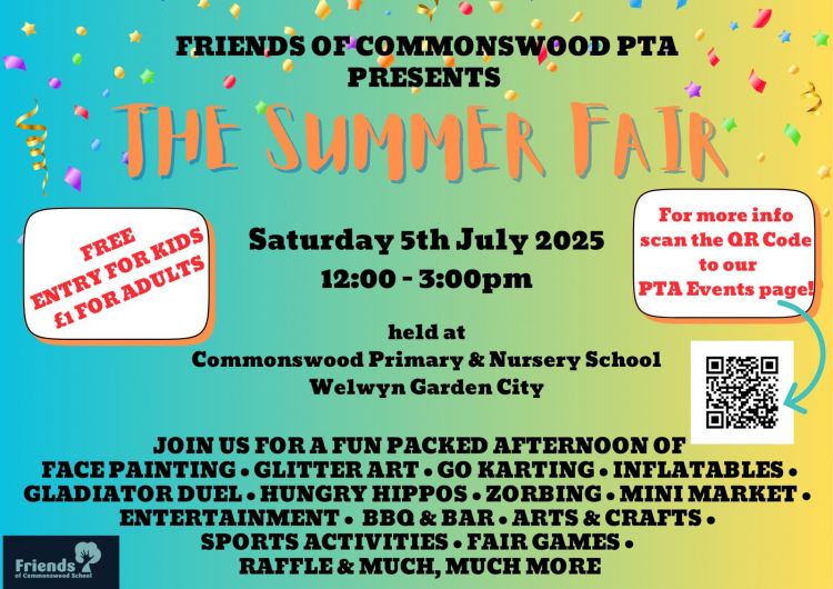 Commonswood School Summer Fair