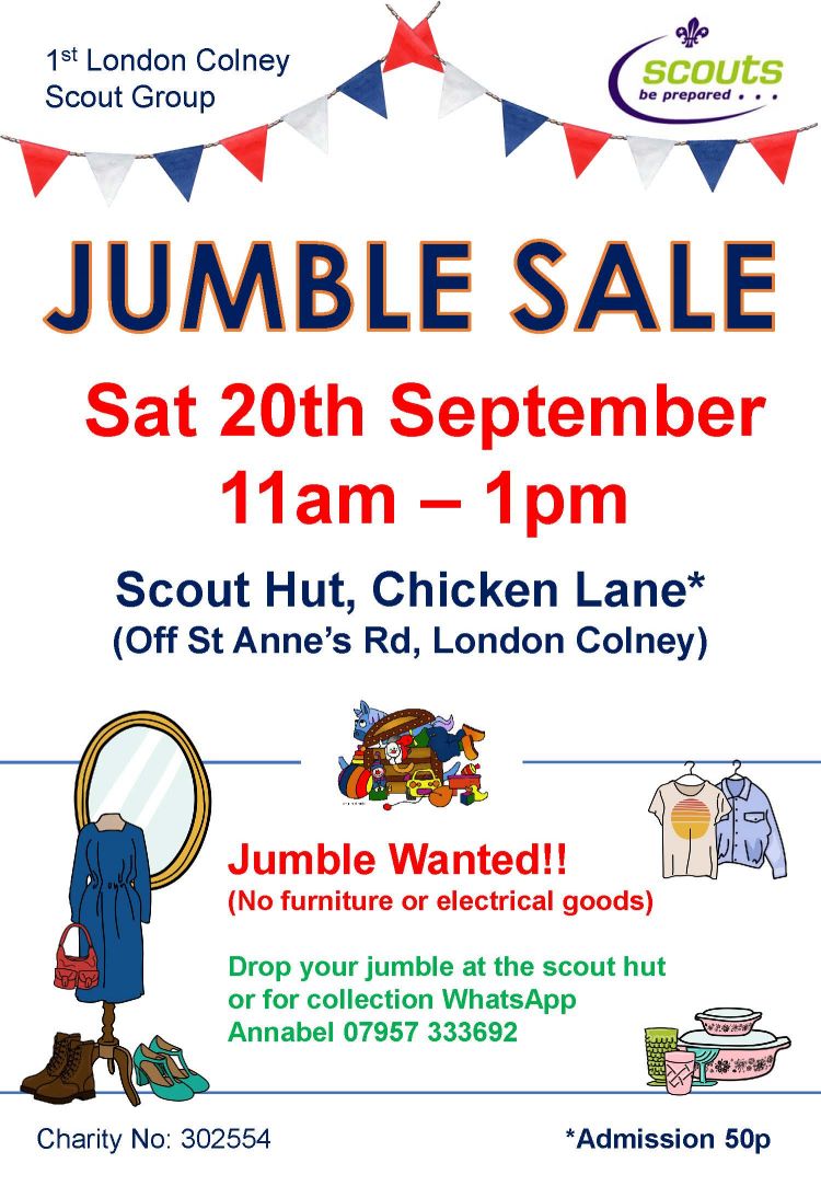 Jumble Sale – 1st London Colney Scouts