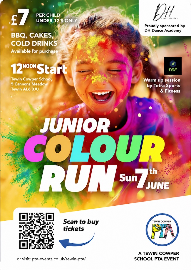 Tewin Cowper PTA Junior Colour Run