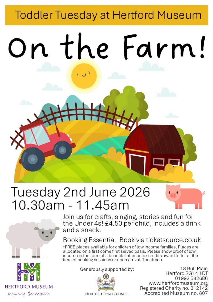Toddler Tuesday at Hertford Museum: On the Farm!