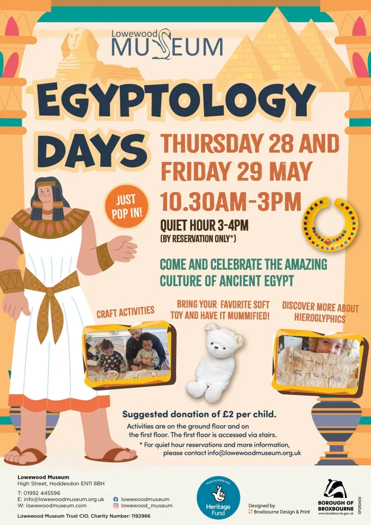 Egyptology days Lowewood Museum