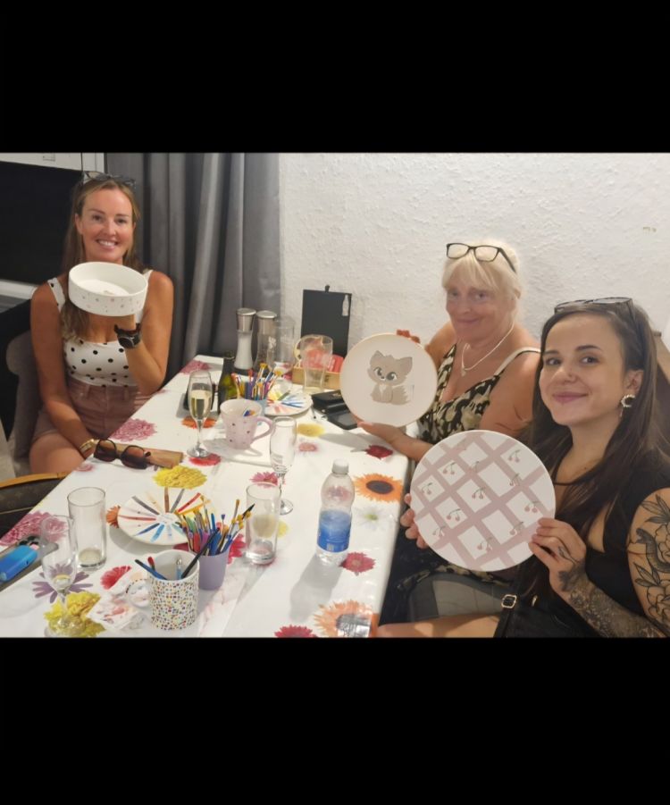 Sip n Pottery Paint with Glaze Time